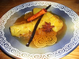 Ananas rôti aux épices