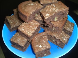 Brownie chocolat coco