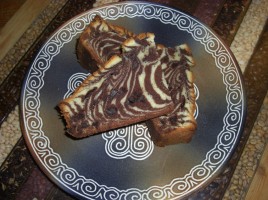 Zebra cake parts