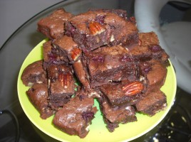 Brownie aux cerises